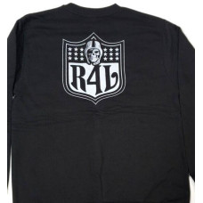 RAIDER NATION Crew Neck Sweatshirt Raiders Silver Black 2sided Adult New