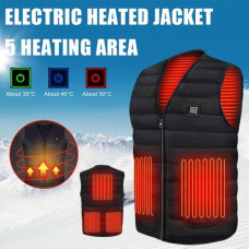 Heated Vest Warm Winter Warm Electric USB Jacket Men/Women Heating Coat Thermal