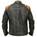 Men's Retro 3 Cafe Racer Biker Vintage Motorcycle Distressed Real Leather Jacket Men's Retro 3 Cafe Racer Biker Vintage Motorcycle Distressed Real Leather Jacket