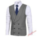 Mens Slim Fit Double Breasted Business Waistcoat British Formal Dress Vest 2024 Mens Slim Fit Double Breasted Business Waistcoat British Formal Dress Vest 2024