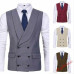 Mens Slim Fit Double Breasted Business Waistcoat British Formal Dress Vest 2024 Mens Slim Fit Double Breasted Business Waistcoat British Formal Dress Vest 2024