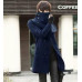 Fashion Men's Korean Wool Blend Slim Fit Long Jacket Trench Coat Suit Outwear Fashion Men's Korean Wool Blend Slim Fit Long Jacket Trench Coat Suit Outwear