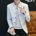 New Mens Blazer jacket Single breasted Slim Fit Stand collar Coats Chinese style New Mens Blazer jacket Single breasted Slim Fit Stand collar Coats Chinese style