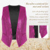 Men's Sequins Vest Party Nightclub Stylish Suit Vest Button Sleeveless Waistcoat Men's Sequins Vest Party Nightclub Stylish Suit Vest Button Sleeveless Waistcoat