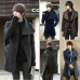 Fashion Men's Korean Wool Blend Slim Fit Long Jacket Trench Coat Suit Outwear Fashion Men's Korean Wool Blend Slim Fit Long Jacket Trench Coat Suit Outwear