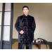 Men's Autumn Fashion Chinese Style Stand Collar Printed PANKOU Coats Pants 2PC
