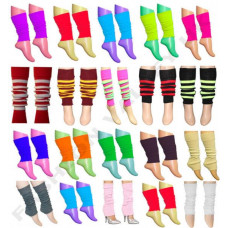 LEG WARMERS GIRLS WOMEN FOOTLESS SLOUCH SOCKS 80'S DANCE BALLET FANCY DRESS TUTU