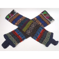UNISEX ALPACA WOOL LEG WARMERS FROM PERU *MULTI COLOUR