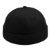 Big Oversize Brimless Cap Skullcap Rolled Cuff No Visor Beanie Docker Hat L/XXL