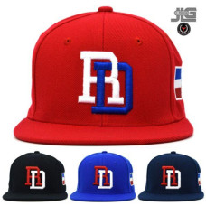 Dominican Republic DR Republica Dominicana RD Snapback Hat Cap Navy Red NEW