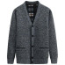 Cardigan Men Autumn Winter Thick V Neck Knitted Sweater Coats Warm Men Mens