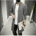 Knitted Cardigan Mens Long Sleeves Trench Coat Jacket Casual Slim Sweater Korean Knitted Cardigan Mens Long Sleeves Trench Coat Jacket Casual Slim Sweater Korean