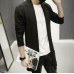 Knitted Cardigan Mens Long Sleeves Trench Coat Jacket Casual Slim Sweater Korean Knitted Cardigan Mens Long Sleeves Trench Coat Jacket Casual Slim Sweater Korean