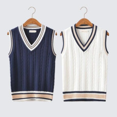 New Men's Fashion Winter Thick V-Neck Sleeveless Tank Top Sweater