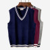 New Men's Fashion Winter Thick V-Neck Sleeveless Tank Top Sweater