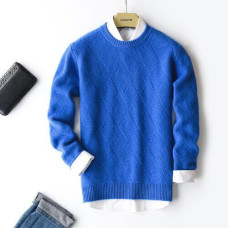 2023 Thick Cashmere Sweater Men's Sweater Autumn/Winter Knitted Pullover 2023 Thick Cashmere Sweater Men's Sweater Autumn/Winter Knitted Pullover