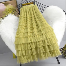Tutu Cake Women Elegant Cascading Ruffles Skirts