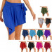 Women's Tie Up Skirt Gym Athletic Wrap Skirts Tennis Yoga Running Workout Short