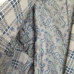 Blue Plaid Vintage Hand Tailored Blazer Custom Made by Samtani Lined in Paisley