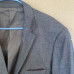 UNBranded 156/56 Men's Jacket Elegant Gray Striped Evening Man Blazer XL Formal
