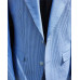 Blue Men Suede Summer Suits Slim Fit 2 Pieces Single Breasted Prom Wedding Suits