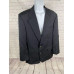 VTG Unbranded Black/ Blue 100% Wool 2 Gold Button Blazer Jacket Coat Men’s 44R