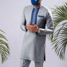 2022 Hot Men's Social Suit Two-piece Shirt and Trousers