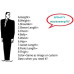 Stylish Men's Suit Blue Plaid Jacket Slim Jacket Trousers Party Banquet Custom