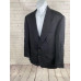 VTG Unbranded Black/ Blue 100% Wool 2 Gold Button Blazer Jacket Coat Men’s 44R